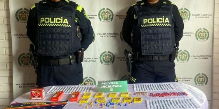 Un kilo de pólvora incautado en Tubará y advierten riesgos por quemaduras en temporada decembrina