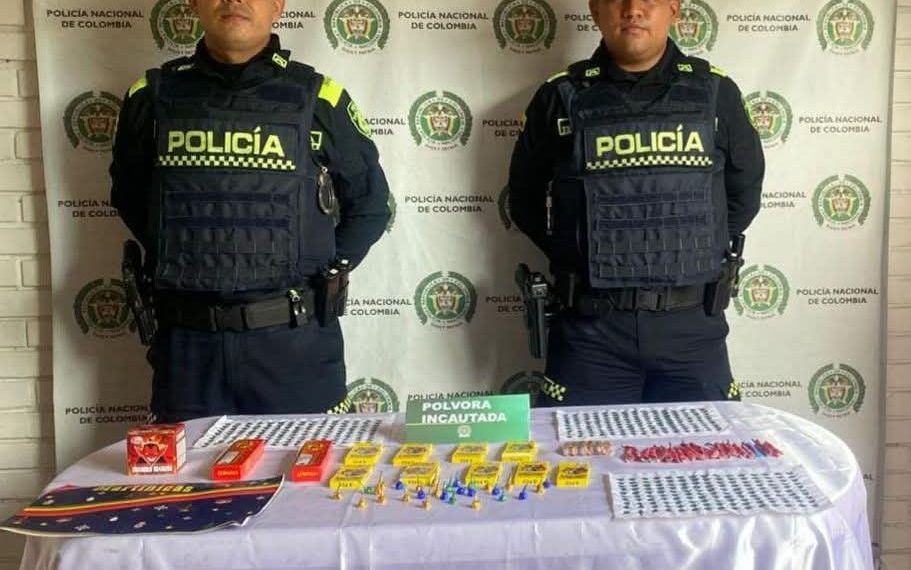 Un kilo de pólvora incautado en Tubará y advierten riesgos por quemaduras en temporada decembrina