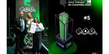 Triple A se mantiene en el top 5 de las mejores empresas para trabajar en Colombia