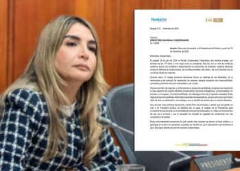 Nadia Blel renuncia irrevocablemente a la presidencia del Partido Conservador para enfocarse en su campaña al Senado