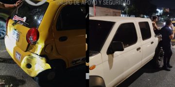 Accidente múltiple en la Vía Oriental deja cuatro personas lesionadas en Malambo