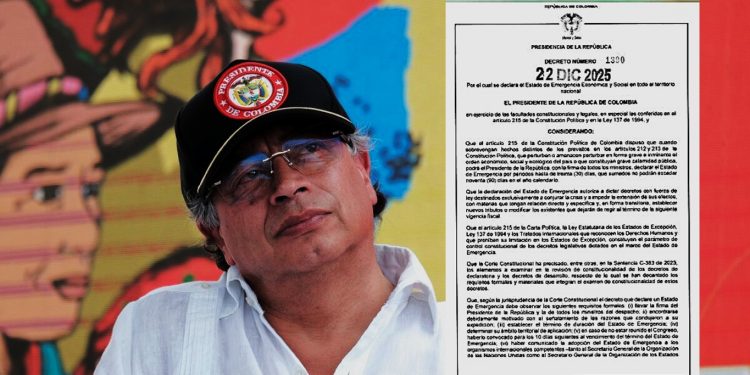 Petro activa emergencia económica por decreto y abre pulso institucional tras caída de la tributaria