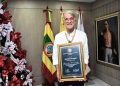 Asobiffi exaltó, con mención de honor lasallista, la trayectoria del gobernador del Atlántico, Eduardo Verano