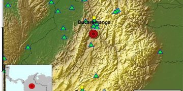 Un sismo de magnitud 5,8 sacudió el centro de Colombia en la madrugada