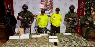 Ejército y Fuerza Pública incautan importante arsenal del Clan del Golfo en San Pablo, Bolívar
