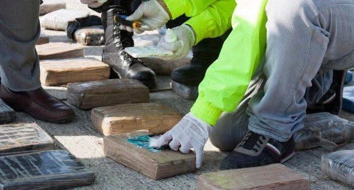 Decomisan 20 kilos de cocaína en control policial en el peaje de Neguanje