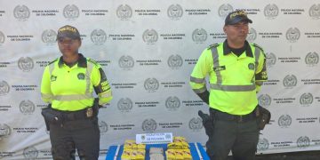 Policía de Tránsito frustra transporte de pólvora ilegal en la vía San Onofre–Cartagena