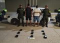 Golpe al narcotráfico en Bolívar: dos capturados con 10 kilos de base de coca en carretera nacional