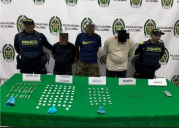 Tres capturados en Santa Marta por microtráfico y porte ilegal de municiones
