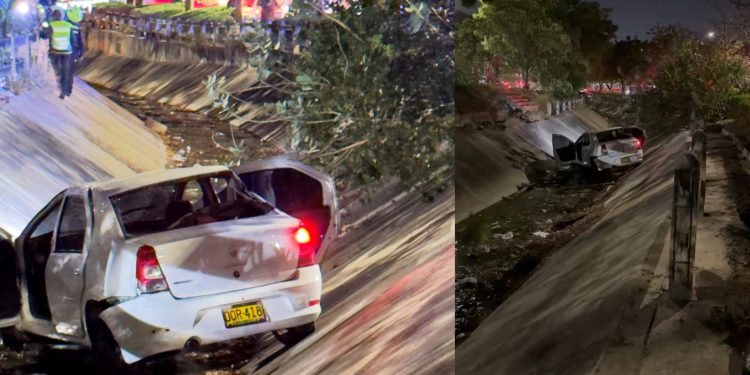 Persecución y caída al arroyo: capturan a dos presuntos atracadores en Villa Carolina