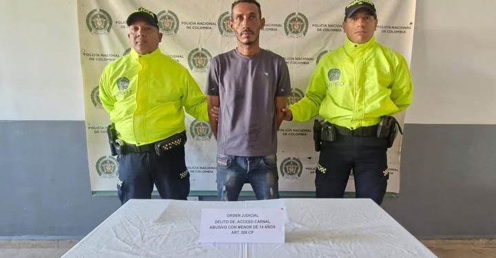 Capturado por el delito de acceso carnal abusivo con menor de 14 años
