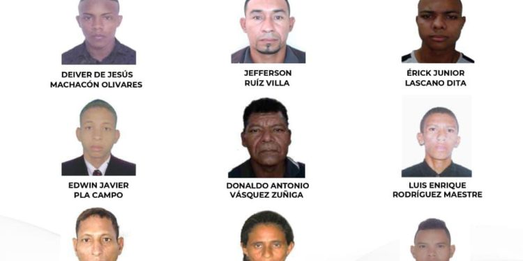 Policía del Atlántico publica cartel de los más buscados por homicidio y feminicidio en el departamento