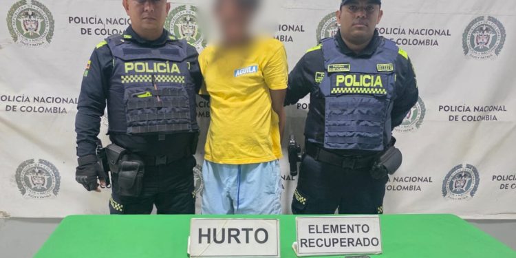 Capturado en flagrancia por hurto de celular en Barranquilla