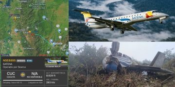 Avión de Satena perdió contacto a las 11:54 a. m. y se estrelló en zona rural de Norte de Santander: 15 muertos