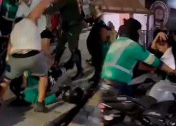 Brutal agresión contra agente de tránsito durante la Coronación de la Reina en Salgar: tres capturados