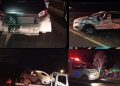 Aparatoso accidente de tránsito en la Vía La Cordialidad deja daños materiales