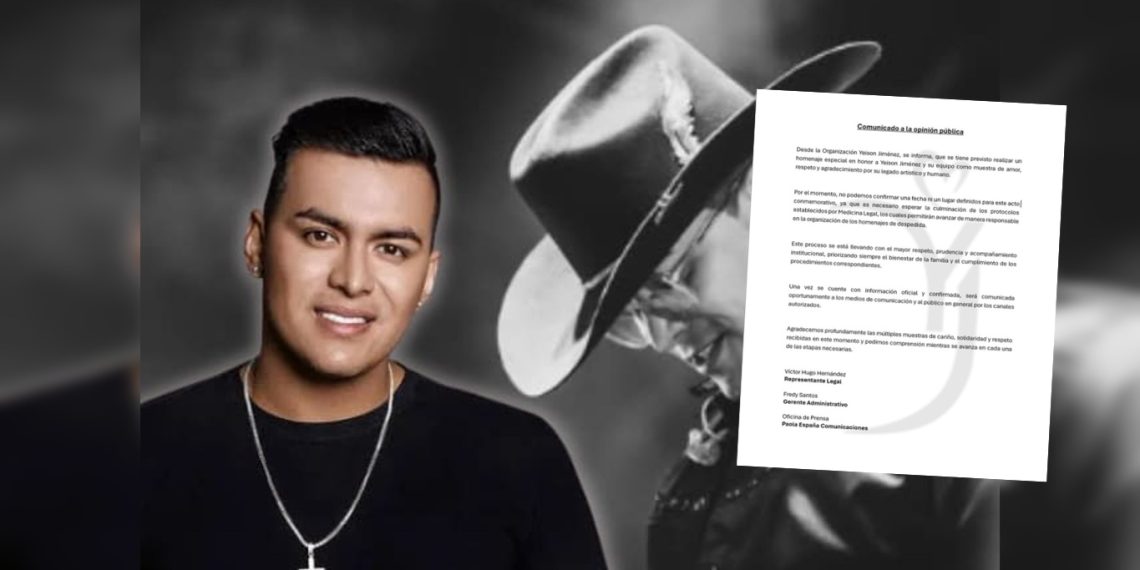 Homenaje a Yeison Jiménez pendiente de protocolos de Medicina Legal