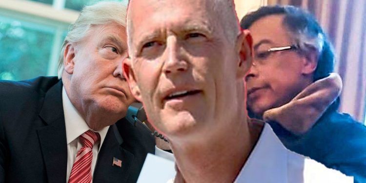 Senador republicano Rick Scott lanza duras críticas contra Gustavo Petro antes de su reunión con Donald Trump