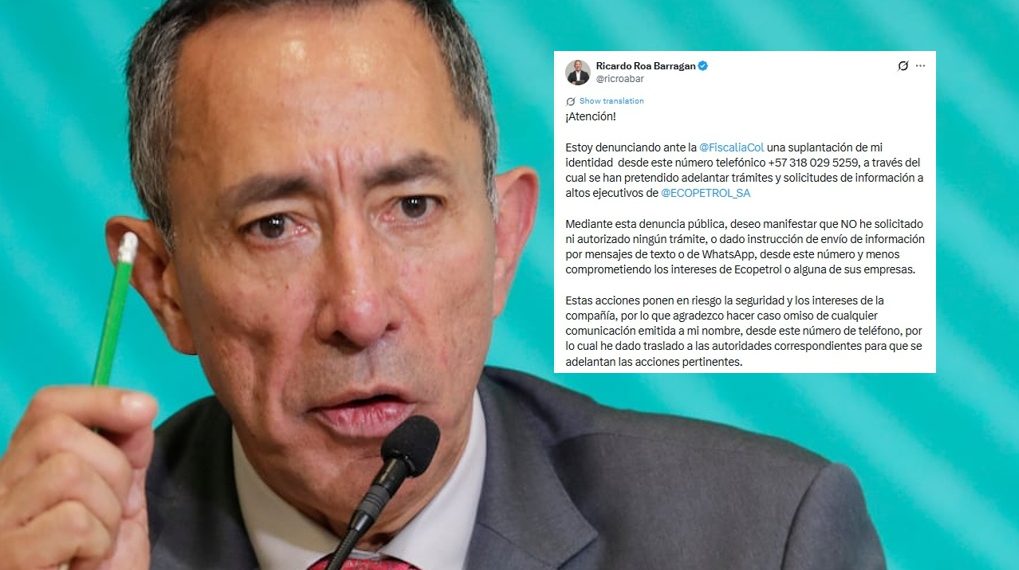Presidente de Ecopetrol alerta por suplantación de identidad telefónica