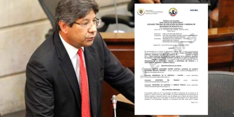 Juez niega tutela de exmagistrado para frenar aumento del salario mínimo 2026