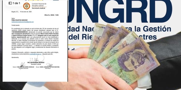 Abren investigación disciplinaria a fiscales por presuntas demoras en caso UNGRD