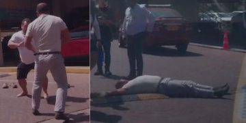 Intolerancia en parqueadero de Buenavista termina a golpes: conductor de taxi quedó noqueado