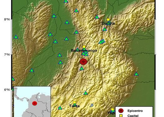 Movimiento sísmico de 5.0 se registró en la madrugada con epicentro en Santander