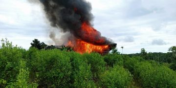 Golpe al narcotráfico en el Amazonas: destruyen cuatro laboratorios y casi tres toneladas de droga