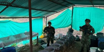 Ejército destruye laboratorio para procesamiento de cocaína del ELN en Norte de Santander