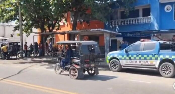 Dos heridos tras balacera frente a supermercado en Sabanagrande