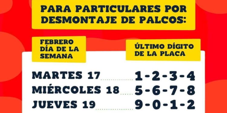 Reinicia el pico y placa en la Vía 40 por desmontaje de palcos