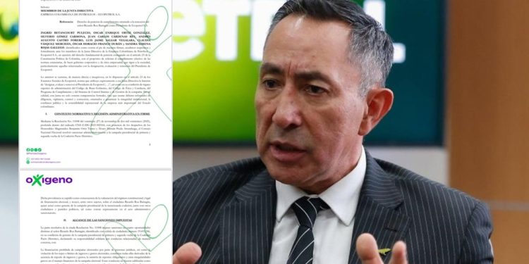 Partido Oxígeno presenta acción de cumplimiento para pedir salida del presidente de Ecopetrol