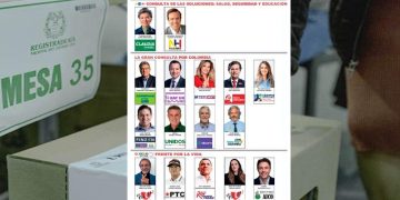 Registraduría presenta modelo definitivo del tarjetón para las consultas internas del 8 de marzo