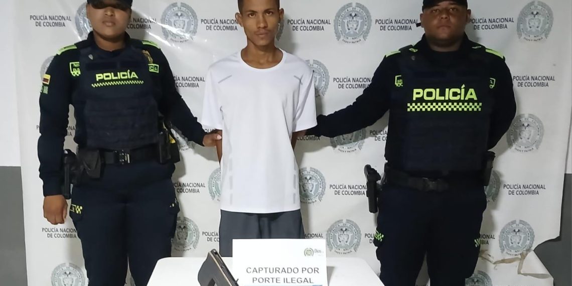 ¡Se le acabó la película a “El Porcia”! Cayó con arma de fuego y terminó tras las rejas