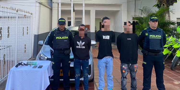 Tres capturados en Baranoa por porte ilegal de arma de fuego