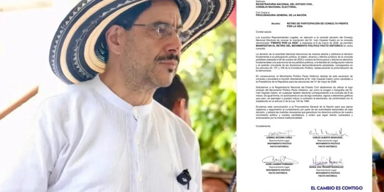 El Pacto Histórico se retira oficialmente de la consulta del 8 de marzo y llevará a Cepeda directo a la Presidencia