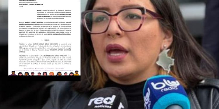 Representante Jennifer Pedraza, denuncia posible conflicto de interés en el sector salud