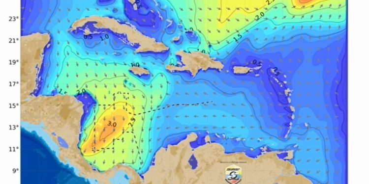 Dimar alerta por frente frío y mar de fondo en el Caribe colombiano entre el 6 y 9 de febrero