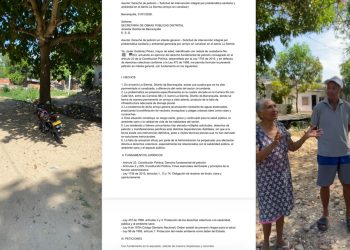 Vecinos del barrio La Sierrita denuncian arroyo a cielo abierto que genera proliferación de plagas