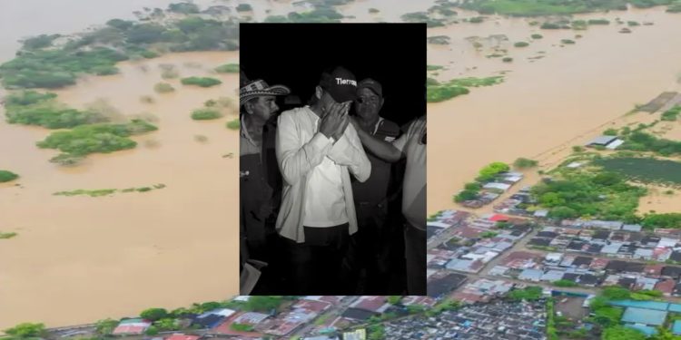 Alcalde de Tierralta, Córdoba, rompe en llanto ante campesinos por inundaciones y pérdidas materiales