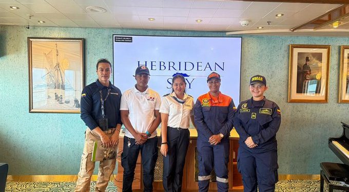 DIMAR acompañó la llegada del primer crucero del año al Chocó