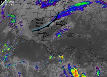 Advierten nuevo frente frío con aumento de lluvias en la Región Caribe