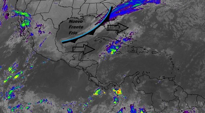 Advierten nuevo frente frío con aumento de lluvias en la Región Caribe