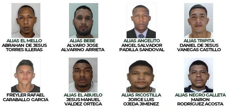 Policía divulga cartel de los 11 más buscados en Barranquilla y su área metropolitana