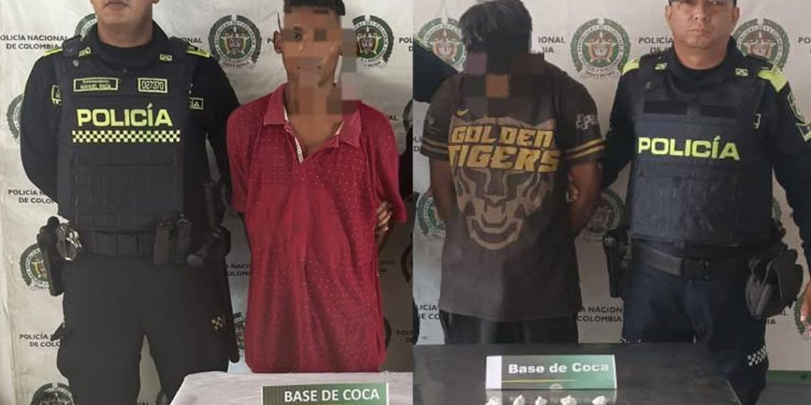 Policía captura a dos personas por tráfico de estupefacientes en el Atlántico