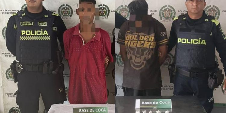 Policía captura a dos personas por tráfico de estupefacientes en el Atlántico