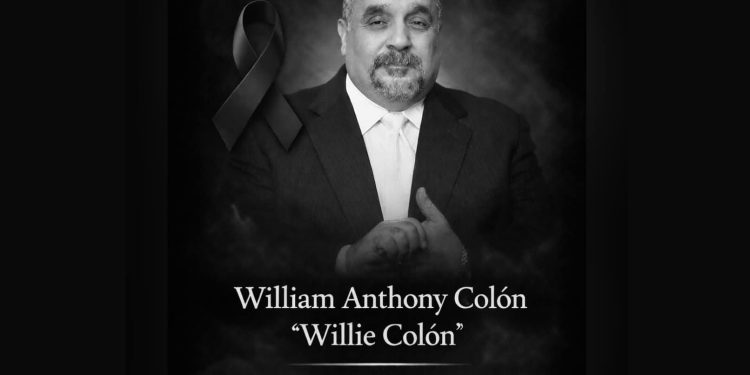 La música de luto, murió Willie Colón
