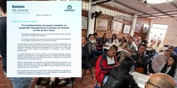 Registraduría Nacional del Estado Civil suspende capacitación electoral en Río de Oro por hostigamientos armados