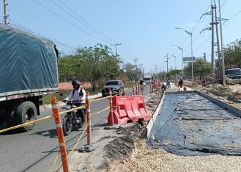 Avanzan trabajos de recuperación en la avenida Circunvalar, sector Villa Polvorín