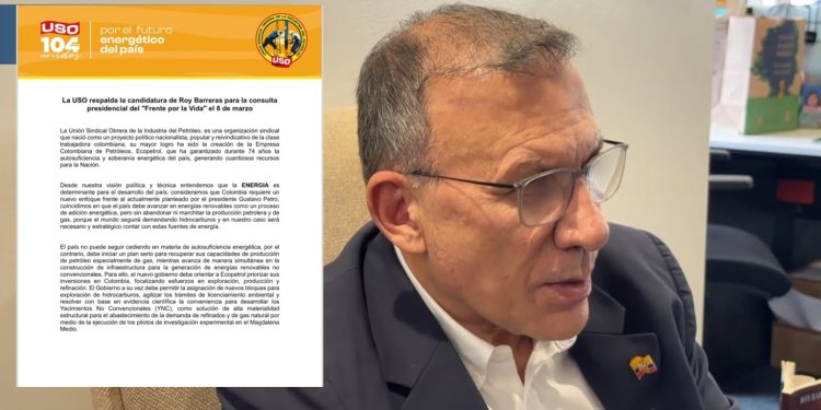 USO respalda la candidatura presidencial de Roy Barreras a dos semanas de las elecciones